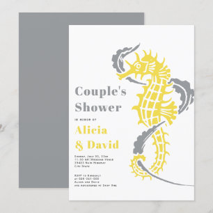 Convite chá de Cinzas e casais de praia 