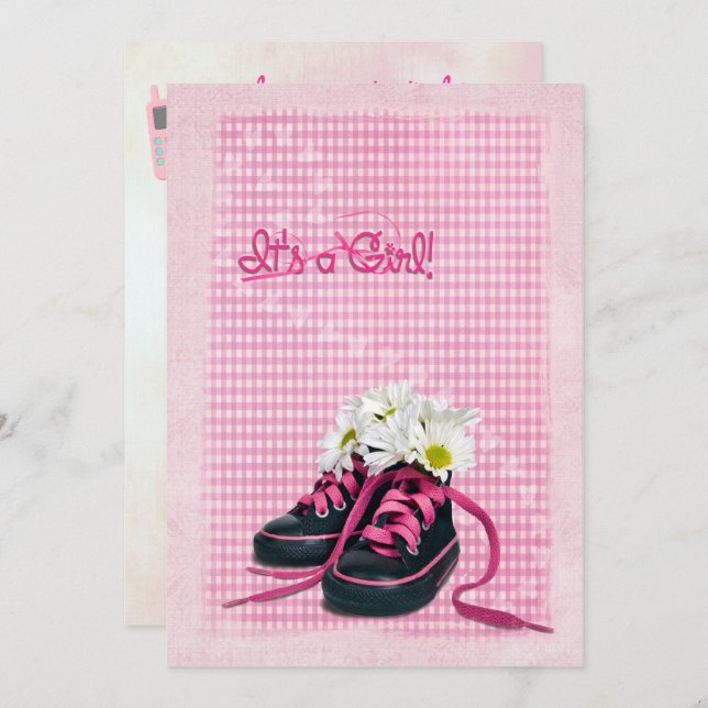 Convite Chá de fraldas (Frente/Verso)