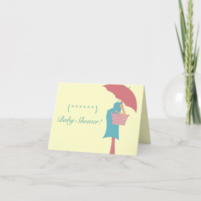 Convite Chá de fraldas! (Frente)