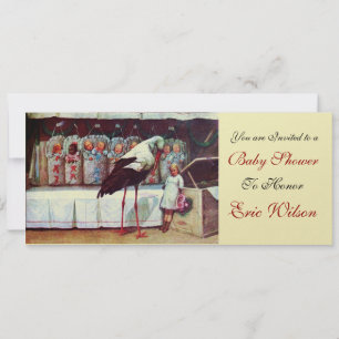 Convite CHÁ DE FRALDAS 3, metálico-ouro