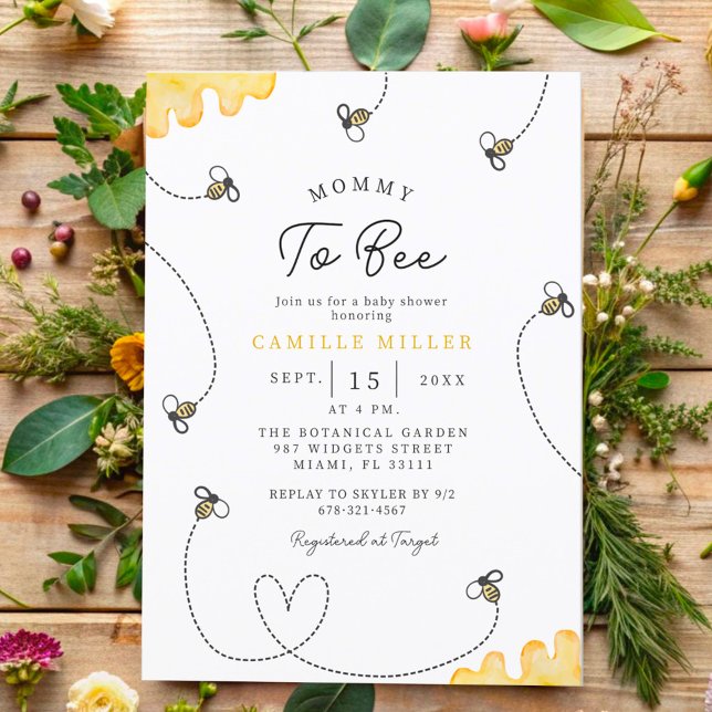 Convite Chá de fraldas A Ser Retirado À Mão (Criador carregado)