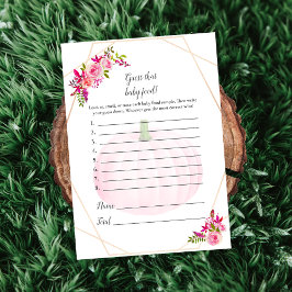 Convite Chá de fraldas adivinha aquele bebezinho do jogo d