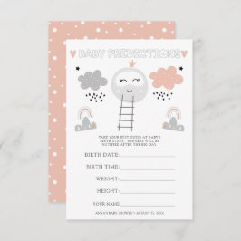 Convite Chá de fraldas Adivinhando Jogo Eu Caminho para a