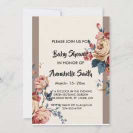 Convite chá de fraldas amado