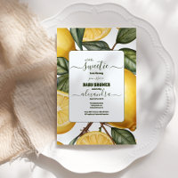 Chá de fraldas amarelo neutro de limão de aquarela