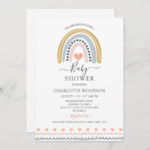 Chá de fraldas arco-íris de água