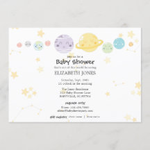 Chá de fraldas Astronômico de Kawaii Cute