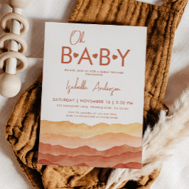 Convite Chá de fraldas Baby Boho