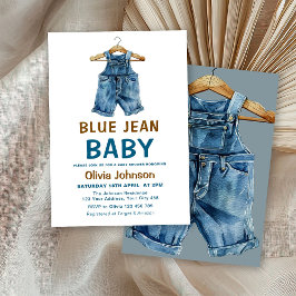 Convite Chá de fraldas Blue Jean Boy Western