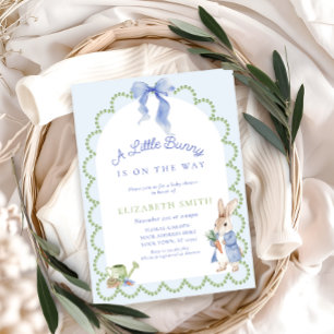 Convite Chá de fraldas Blue Peter Rabbit Boy