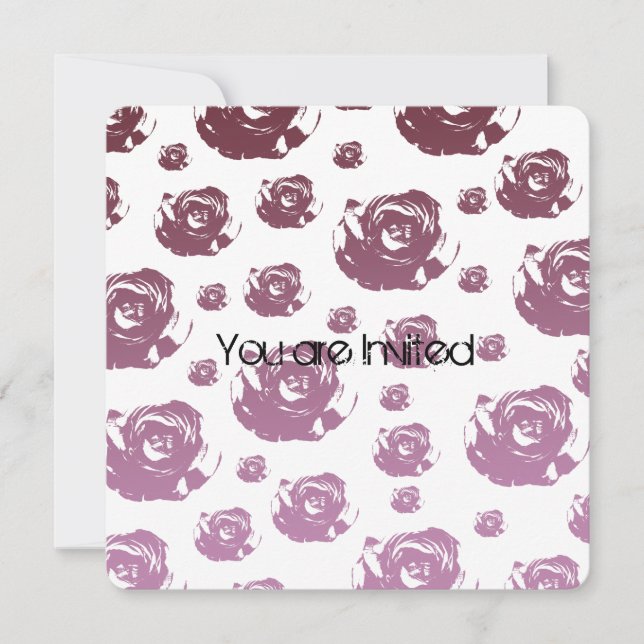 Convite Chá de fraldas Blush (Frente)