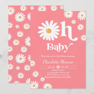 Convite Chá de fraldas Boêmian Floral Chic Chá de frald