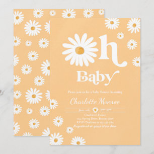 Convite Chá de fraldas Boêmian Floral Chic Chá de frald