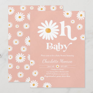 Convite Chá de fraldas Boêmian Floral Chic Chá de frald
