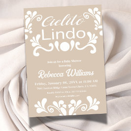 Convite Chá de fraldas Boho Cielito Lindo Mexicano