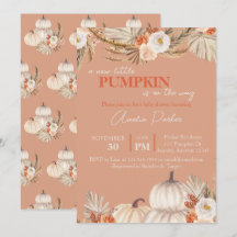 Chá de fraldas Boho Pumpkin