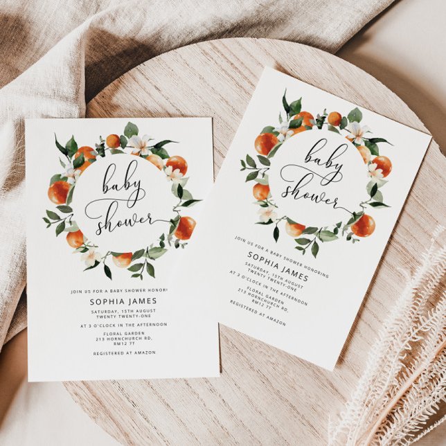 Convite Chá de fraldas bonito (Criador carregado)