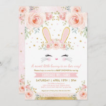 Chá de fraldas bonito de coelhinha / Coelho Dourad