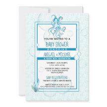 Chá de fraldas #Boy Blue & Tear Watercolor #Octopu