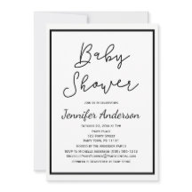 Chá de fraldas Branco Neutro de Gênero Simples