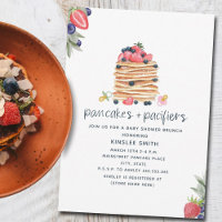 Chá de fraldas Brunch De Pancakes E Pacificadores