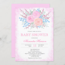 Chá de fraldas Buquê Cor-de-Água Rosa Rosca Rosa