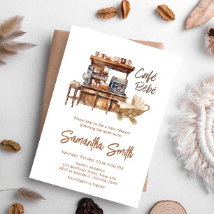 Convite Chá de fraldas Café de Bebê