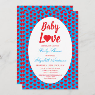 Convite Chá de fraldas Cardíaco Amor