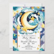 Chá de fraldas Celestial de Estrela Simples