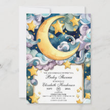 Chá de fraldas Celestial de Pastel Personalizado