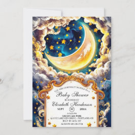 Convite Chá de fraldas Celestial Encantado