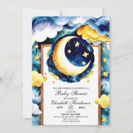Convite Chá de fraldas Celestial Encantado Boho
