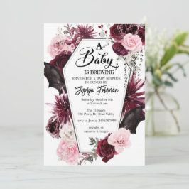 Convite Chá de fraldas, Chá de fraldas de Halloween,