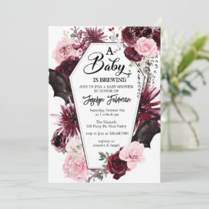 Convite Chá de fraldas, Chá de fraldas de Halloween,