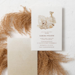 Convite Chá de fraldas Chic Boho Nursery