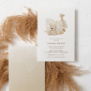 Convite Chá de fraldas Chic Boho Nursery