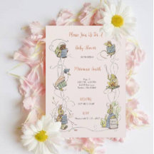 Chá de fraldas Clássico Peter, Bebê do Coelho