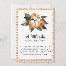 Convite Chá de fraldas Clementine