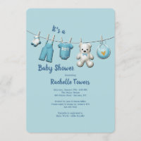 Chá de fraldas Clothesline