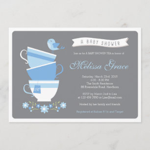 Convite chá de fraldas/convite para chá de chá de fraldas