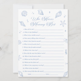 Convite Chá de fraldas Costeiro Que Conhece A Melhor Placa