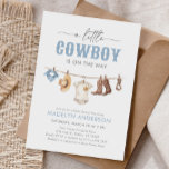 Convite Chá de fraldas Cowboy<br><div class="desc">Convide amigos e família para comemorar um pouco no caminho com este convite de chá de fraldas temático do cowboy.</div>