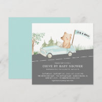 Chá de fraldas Cute Drive By Bear Boys