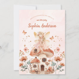 Convite Chá de fraldas da Garota do Cogumelo Florestal Enc