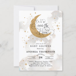 Convite Chá de fraldas da Lua