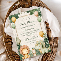 Chá de fraldas da selva de Dino