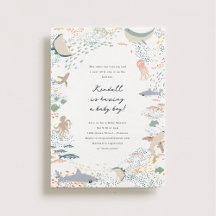 Chá de fraldas da Vida Marinha