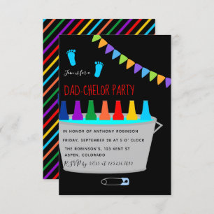 Convite Chá de fraldas Dadchelor Beer Keg