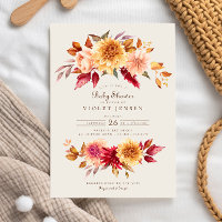 Chá de fraldas das Flores Amarelas Vermelhas