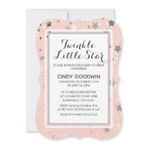 Chá de fraldas das Pequenas Estrelas Blush Pink Gi